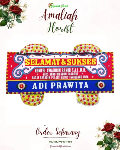 Karangan Bunga Ucapan Selamat di Sawahgede